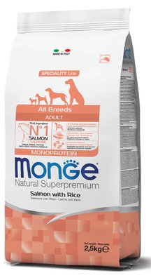 Monge DOG All breeds Adult Salmon - 2.5 кг 426005753232 фото