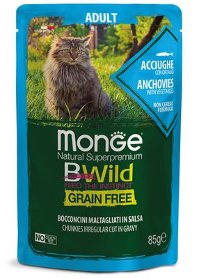Cat Bwild Grain Free Anchovies, 85gr 806707380361 фото