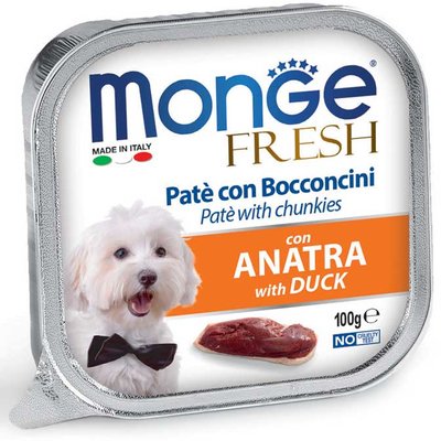 Monge Dog Fresh паштеты с кусочками