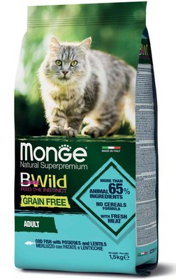 Monge Cat BWild Grain Free Cod Fish 513201750911 фото
