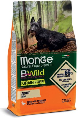 Monge Dog BWild Grain Free Mini Adult Duck - 2.5 кг 338004438532 фото
