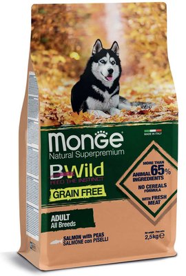 Monge Dog BWild Grain Free Salmon - 15 кг 914025982921 фото
