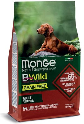 Monge Dog BWild Grain Free Lamb - 2.5 кг 863120819242 фото