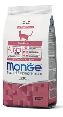 MONGE CAT Sterilised MONOPROTEIN Beef 198673186791 фото