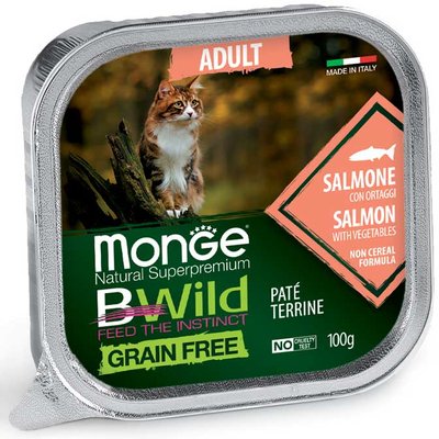 Cat Bwild Grain Free Paté Salmon, 100gr 766442738801 фото