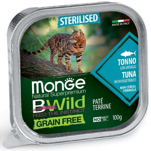 Cat Bwild Grain Free Paté Tuna, 100gr 783318238991 фото