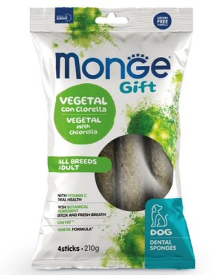 Monge Gift Dog Dental Star All breeds з хлорелою та перцевою м'ятою (веган) 0010020056633 фото