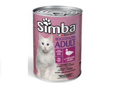 SIMBA CAT WET цесарка з качкою, 415g 419410097331 фото