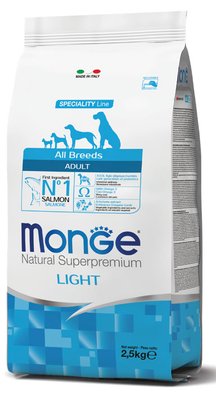 Monge DOG All breeds Adult Light Salmon - 2.5 кг 799912403433 фото