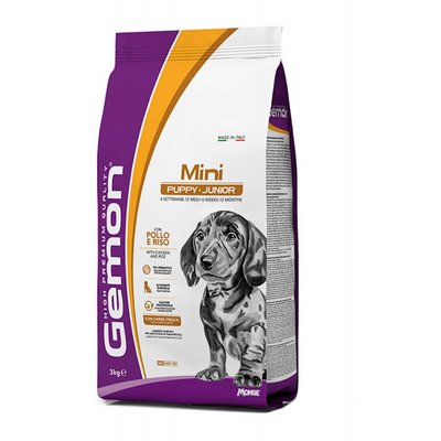 Gemon Dog Mini Puppy&Junior Chicken&Rice - 3 кг 640181009211 фото